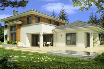  Projekt domu Sewilla Maxi F 3-garaże (WRD2740) - projekt domu z pełnym piętrem - Zdjęcie 2