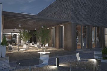  Projekt budynku usługowego Budynek usługowy Jastrząb DCU03 (WOB1683) - projekt budynku parterowego z poddaszem - Zdjęcie 6