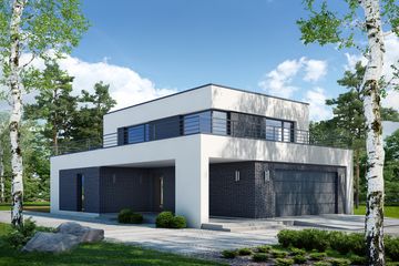  Projekt domu Optymalny D37 (WWB1035) - projekt domu z pełnym piętrem - Zdjęcie 3