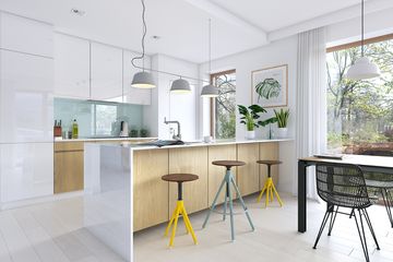  Projekt domu Miły 2 (WAW1107) - projekt domu parterowego z poddaszem - Zdjęcie 5