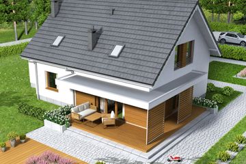  Projekt domu Liberica s2 (WOF1114) - projekt domu parterowego z poddaszem - Zdjęcie 3