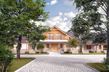  Projekt domu weselnego Cykada 6 Pensjonat, Hotel, Dom weselny (BSA2152) - projekt domu parterowego z poddaszem - Zdjęcie 3