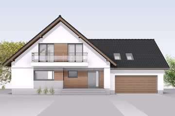  Projekt domu Wolta 2 (BSA2154) - projekt domu parterowego z poddaszem - Zdjęcie 4