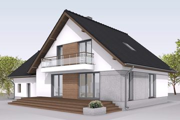  Projekt domu Wolta 2 (BSA2154) - projekt domu parterowego z poddaszem - Zdjęcie 5