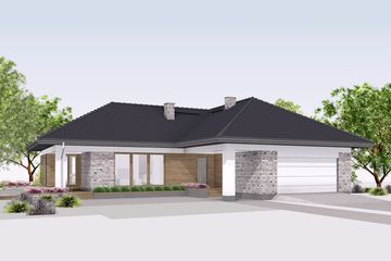 Projekt domu Aksamit 7 (BSA2155) - projekt domu parterowego - Zdjęcie 1