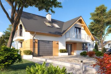  Projekt domu Sekwana (BSA2156) - projekt domu parterowego z poddaszem - Zdjęcie 3