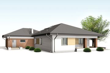  Projekt domu Optima (BSA2163) - projekt domu parterowego - Zdjęcie 2