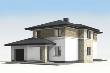  Projekt domu Cyprys 9 (BSA2165) - projekt domu z pełnym piętrem - Zdjęcie 2