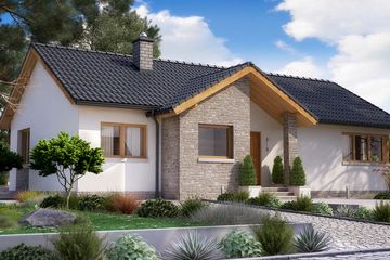  Projekt domu BW-39 wariant 5 (JGC1198) - projekt domu parterowego - Zdjęcie 3