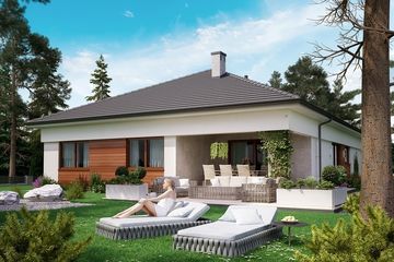  Projekt domu KA11 (PKT1015) - projekt domu parterowego - Zdjęcie 2