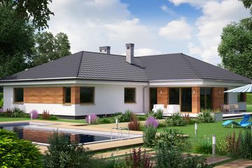  Projekt domu KA10 (PKT1018) - projekt domu parterowego - Zdjęcie 1