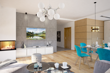  Projekt domu Liberica s2 (WOF1114) - projekt domu parterowego z poddaszem - Zdjęcie 4