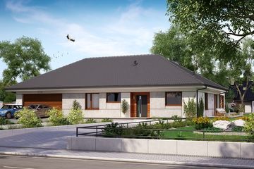  Projekt domu KA14 2G (PKT1024) - projekt domu parterowego - Zdjęcie 1