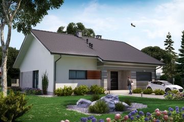  Projekt domu KA18 (PKT1028) - projekt domu parterowego - Zdjęcie 1