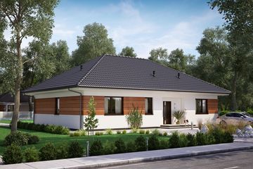  Projekt domu KA21 (PKT1030) - projekt domu parterowego - Zdjęcie 1