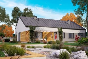  Projekt domu Ka44 war.1 (PKT1046) - projekt domu parterowego - Zdjęcie 2