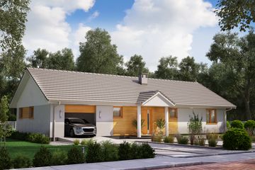  Projekt domu KA48 (PKT1049) - projekt domu parterowego - Zdjęcie 1