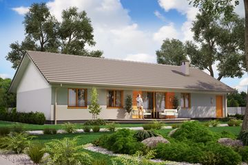  Projekt domu KA48 (PKT1049) - projekt domu parterowego - Zdjęcie 2