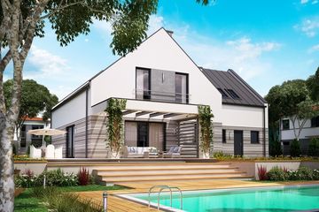  Projekt domu KA52 war.2 (PKT1054) - projekt domu parterowego z poddaszem - Zdjęcie 2