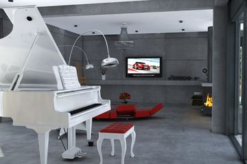  Projekt domu Alfa z garażem 2-st. [A] (WRF1384) - projekt domu parterowego - Zdjęcie 3