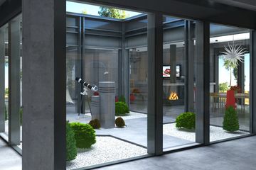  Projekt domu Alfa z garażem 2-st. [A] (WRF1384) - projekt domu parterowego - Zdjęcie 4