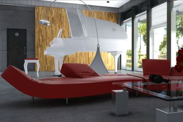  Projekt domu Alfa z garażem 2-st. [A] (WRF1384) - projekt domu parterowego - Zdjęcie 5