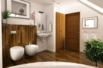  Projekt domu Gajówka z wiatą [A1-BL2] (WRF1844) - projekt domu parterowego z poddaszem - Zdjęcie 4