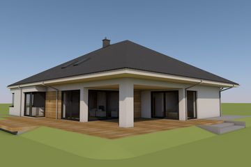  Projekt domu Tanita II G2 01 energo (WRC2726) - projekt domu parterowego z poddaszem - Zdjęcie 1