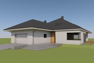  Projekt domu Tanita II G2 01 energo (WRC2726) - projekt domu parterowego z poddaszem - Zdjęcie 3