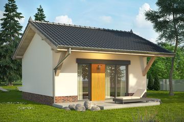  Projekt domu letniskowego Domek 10 (WRN1414) - projekt domu parterowego - Zdjęcie 1