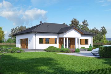  Projekt domu Arkadia 11 mb (KRP2204) - projekt domu parterowego - Zdjęcie 1