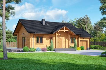  Projekt domu Miłków 4g dw (KRP2217) - projekt domu parterowego - Zdjęcie 1