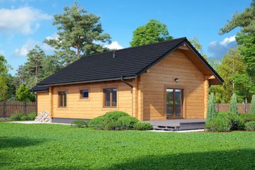  Projekt domu Miłków 4g dw (KRP2217) - projekt domu parterowego - Zdjęcie 2