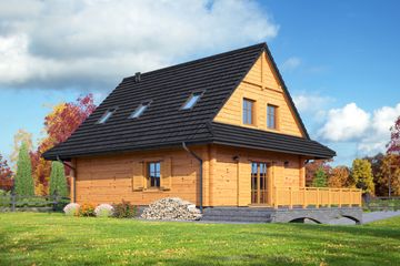  Projekt domu Jurgów 9 dw (KRP2219) - projekt domu parterowego z poddaszem - Zdjęcie 2