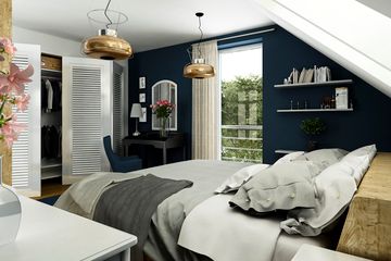  Projekt domu Gajówka z wiatą [A1-BL2] (WRF1844) - projekt domu parterowego z poddaszem - Zdjęcie 7