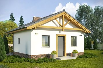  Projekt domu letniskowego Domek 11 (WRN1415) - projekt domu parterowego - Zdjęcie 2
