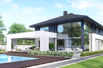  Projekt domu HomeKoncept 60 (KRX1077) - projekt domu z pełnym piętrem - Zdjęcie 4