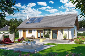  Projekt domu Tamina (WOE1066) - projekt domu parterowego - Zdjęcie 3