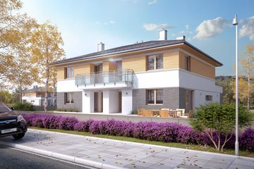  Projekt domu Oliwkowy (BSA2172) - projekt domu z pełnym piętrem - Zdjęcie 2