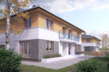  Projekt domu Oliwkowy (BSA2172) - projekt domu z pełnym piętrem - Zdjęcie 4