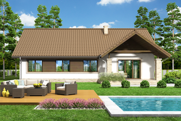  Projekt domu Mokka 9 (WOF1115) - projekt domu parterowego - Zdjęcie 5