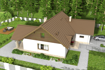  Projekt domu Mokka 9 (WOF1115) - projekt domu parterowego - Zdjęcie 3