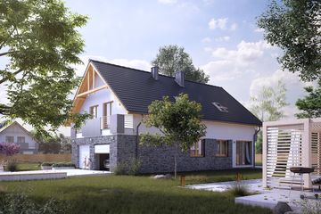  Projekt domu Amarylis 7 (BSA2173) - projekt domu parterowego z poddaszem - Zdjęcie 2
