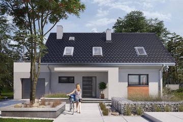  Projekt domu Olaf (1625) (KRD2774) - projekt domu parterowego z poddaszem - Zdjęcie 1