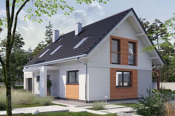  Projekt domu Olaf (1625) (KRD2774) - projekt domu parterowego z poddaszem - Zdjęcie 2