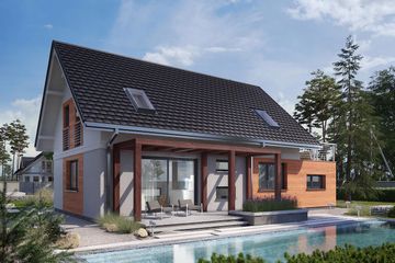  Projekt domu Olaf (1625) (KRD2774) - projekt domu parterowego z poddaszem - Zdjęcie 3