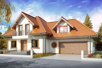  Projekt domu Ceres (WOW1019) - projekt domu parterowego z poddaszem - Zdjęcie 1