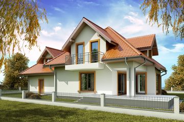  Projekt domu Ceres (WOW1019) - projekt domu parterowego z poddaszem - Zdjęcie 2