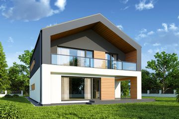  Projekt domu Lumen (WOW1024) - projekt domu z pełnym piętrem - Zdjęcie 2