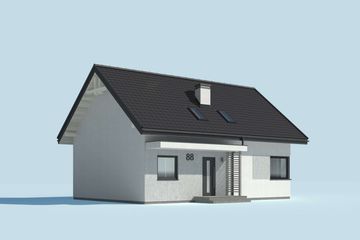  Projekt domu Trypolis 7 szkielet drewniany (SLN2569) - projekt domu parterowego - Zdjęcie 2